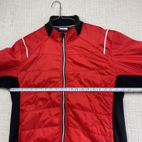 SWIX Quilted Jacket Mens XL Red Full Zip Insulated Lightweight Cross-Country Ski - Picture 9 of 13
